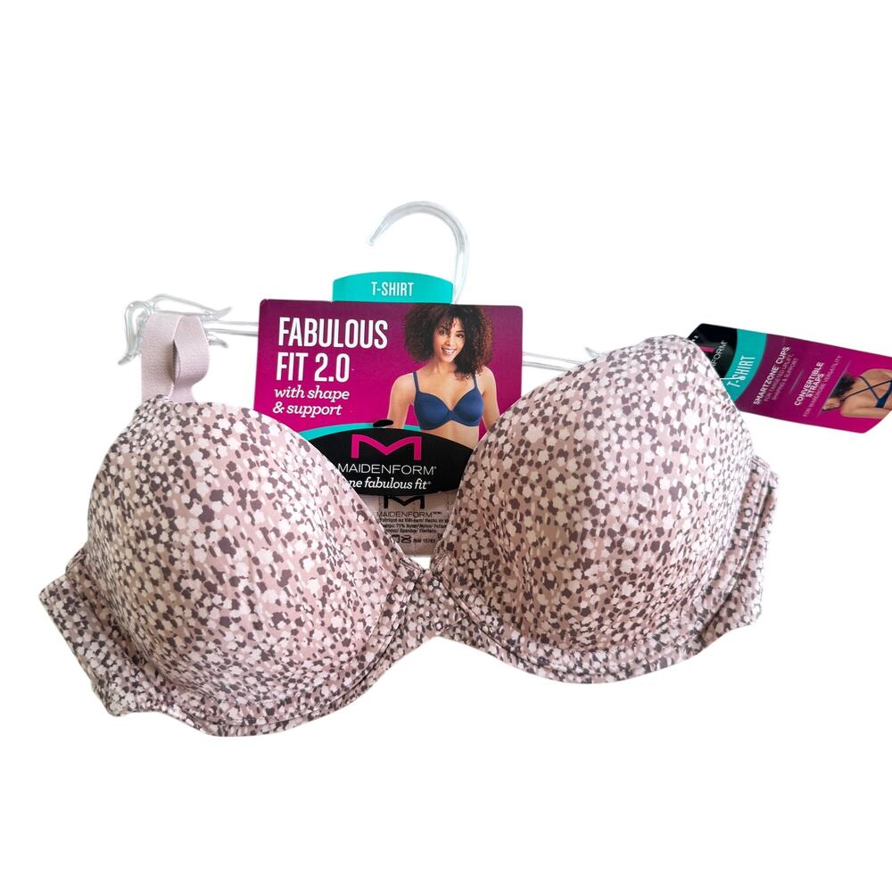 Maidenform One Fabulous Fit 2.0 Demi Underwire Bra Size 34B